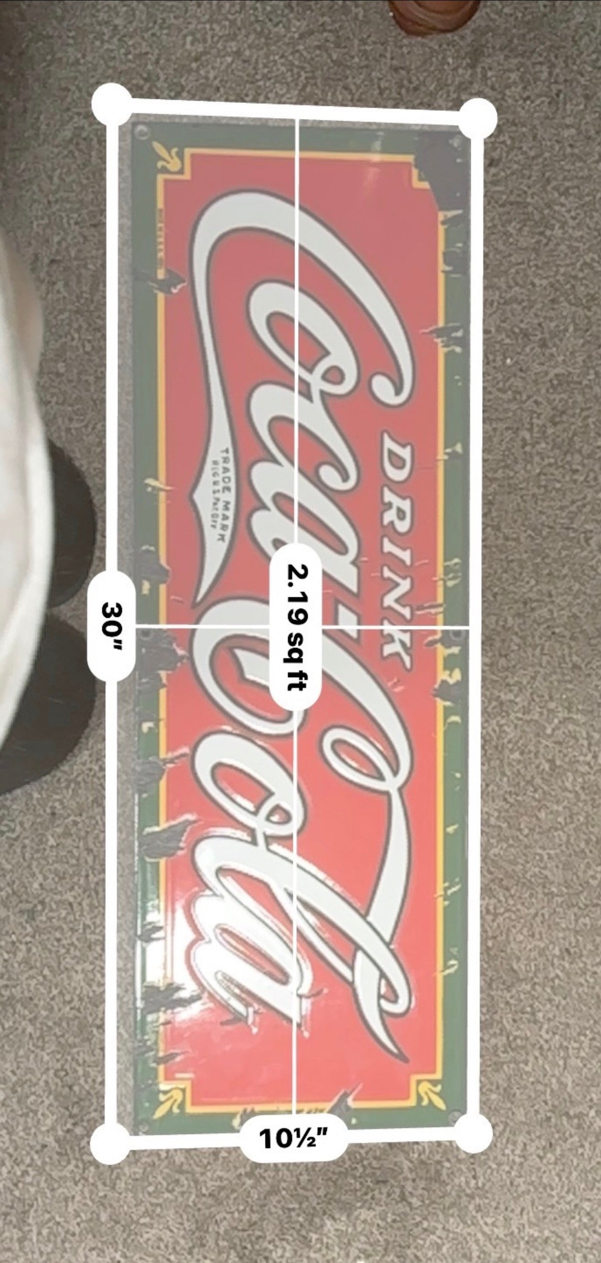 Authentic 1932 Coca-Cola Porcelain Sign – Tennessee Enamel Co. – 30”