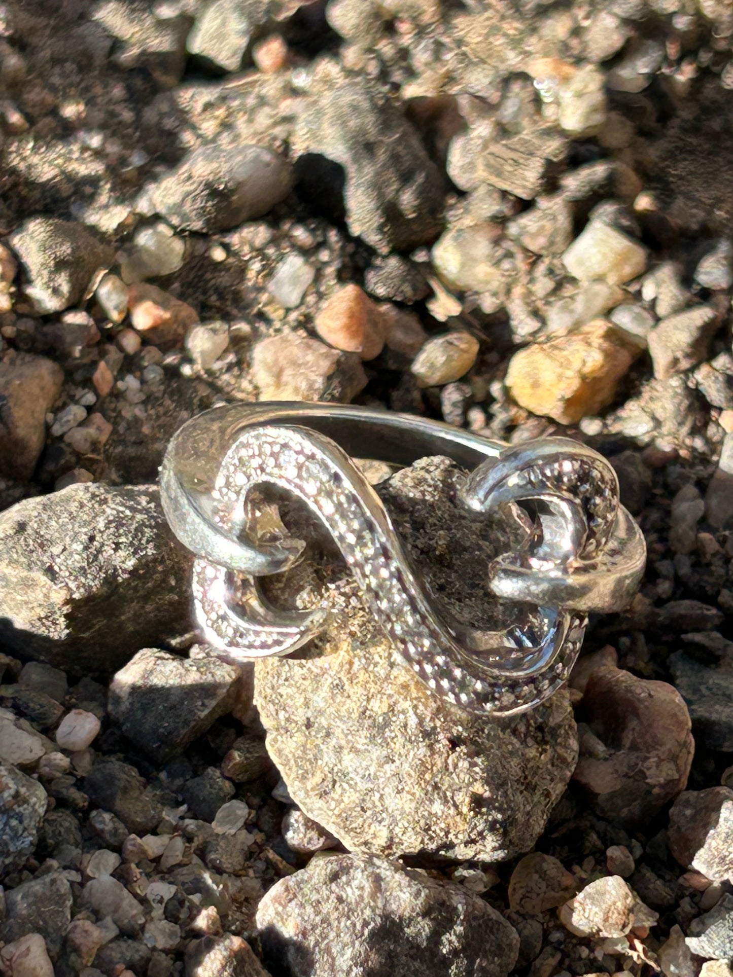 Open Hearts by Jane Seymour® Sterling Silver Diamond Wrap Ring - Size 7.5